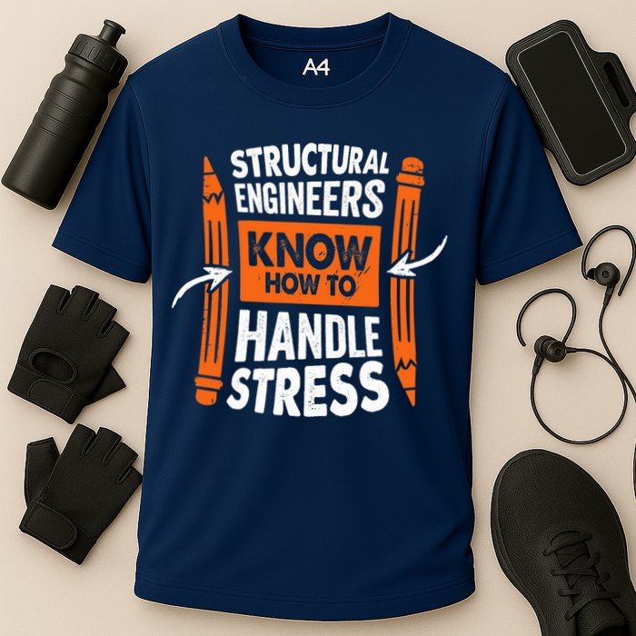 Structural Engineering Design For A Civil Engineer Performance Shirt