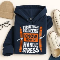 Structural Engineering Design For A Civil Engineer Hoodie