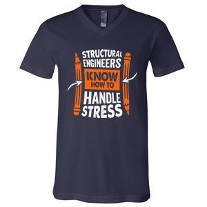 Structural Engineering Design For A Civil Engineer V-Neck T-Shirt