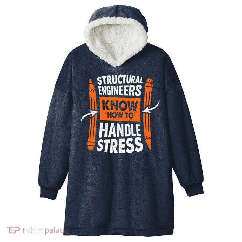 Structural Engineering Design For A Civil Engineer Hooded Wearable Blanket