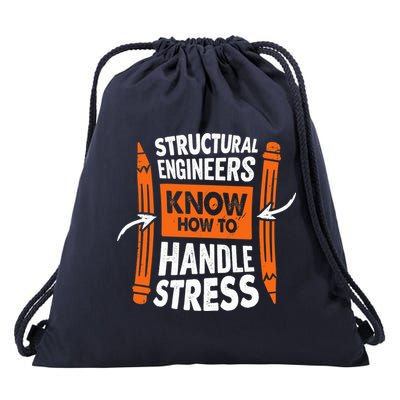Structural Engineering Design For A Civil Engineer Drawstring Bag