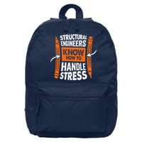 Structural Engineering Design For A Civil Engineer 16 in Basic Backpack