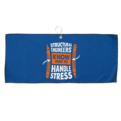 Structural Engineering Design For A Civil Engineer Large Microfiber Waffle Golf Towel