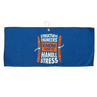 Structural Engineering Design For A Civil Engineer Large Microfiber Waffle Golf Towel