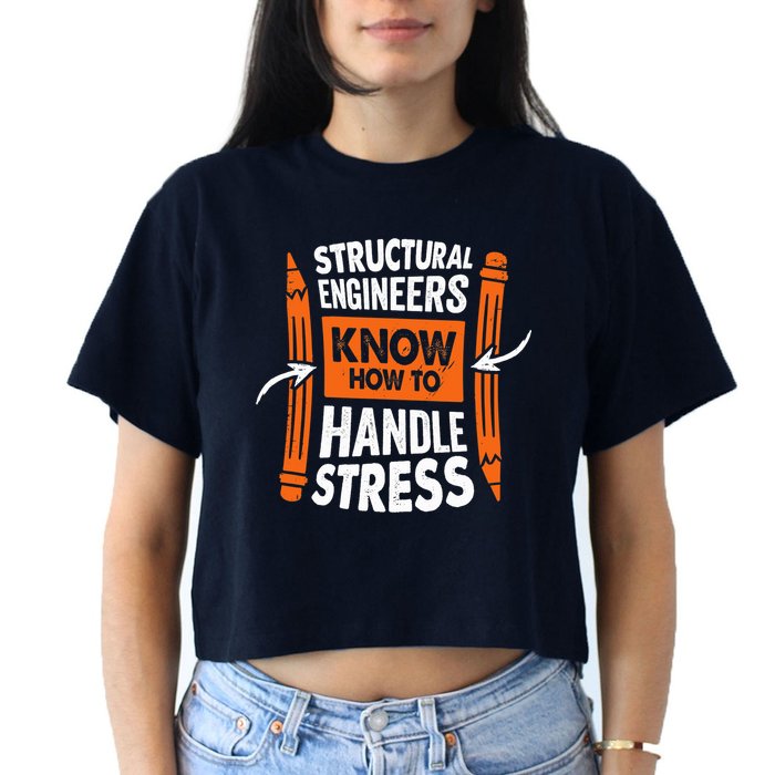 Structural Engineering Design For A Civil Engineer Crop Top