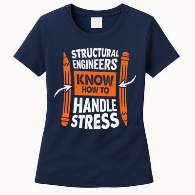 Structural Engineering Design For A Civil Engineer Womens T-Shirt