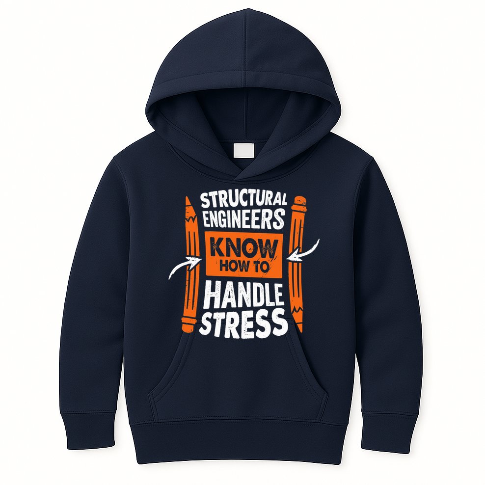 Structural Engineering Design For A Civil Engineer Kids Hoodie