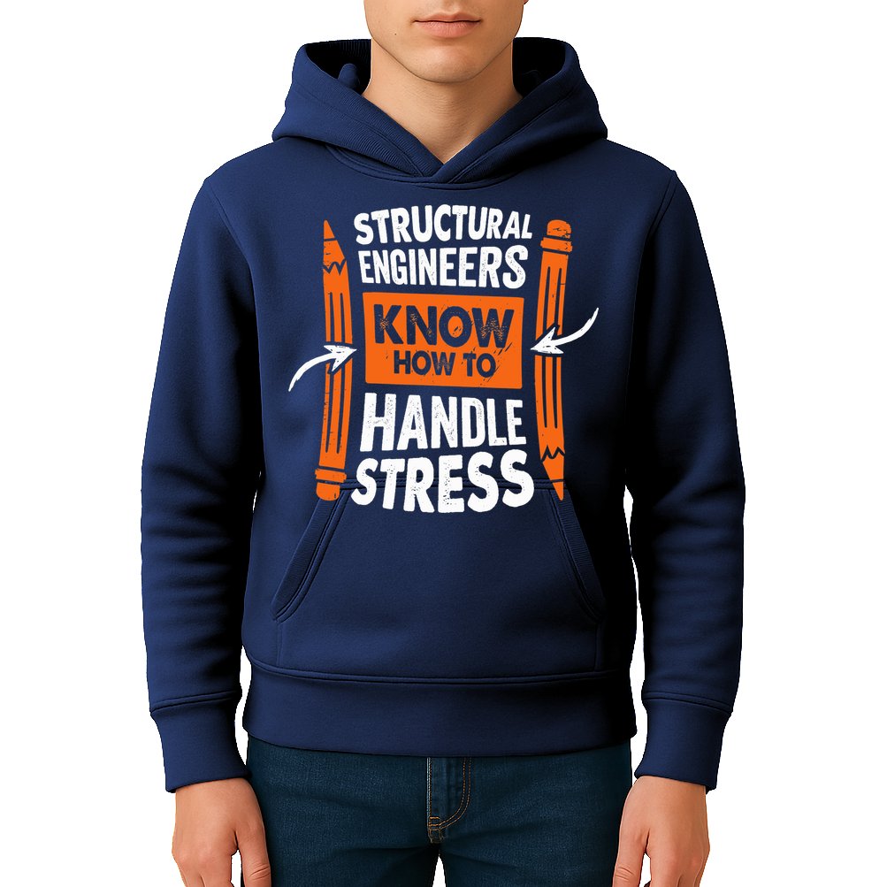Structural Engineering Design For A Civil Engineer Kids Hoodie