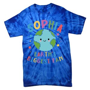 Sophia Earth Day 2024 Cute Name Personalized Gift Tie-Dye T-Shirt