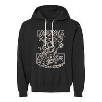 Skeleton Expensive Difficult And Talks Back Garment-Dyed Fleece Hoodie
