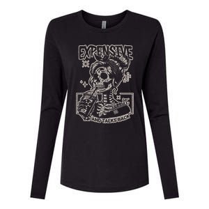 Skeleton Expensive Difficult And Talks Back Womens Cotton Relaxed Long Sleeve T-Shirt