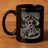 Skeleton Expensive Difficult And Talks Back 11oz C Handle Ceramic Mug