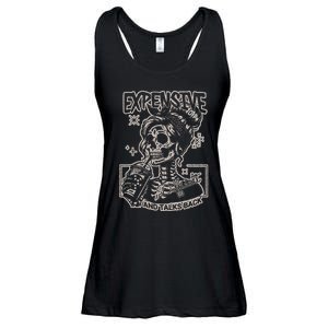 Skeleton Expensive Difficult And Talks Back Ladies Essential Flowy Tank