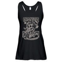 Skeleton Expensive Difficult And Talks Back Ladies Essential Flowy Tank