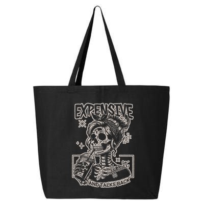 Skeleton Expensive Difficult And Talks Back 25L Jumbo Tote