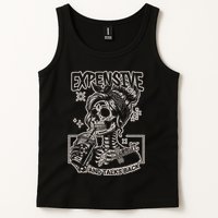Skeleton Expensive Difficult And Talks Back Tank Top