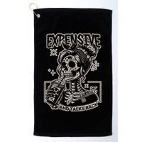 Skeleton Expensive Difficult And Talks Back Golf Towel
