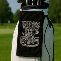 Skeleton Expensive Difficult And Talks Back Golf Towel