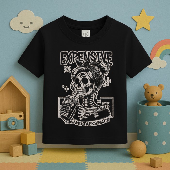Skeleton Expensive Difficult And Talks Back Toddler T-Shirt