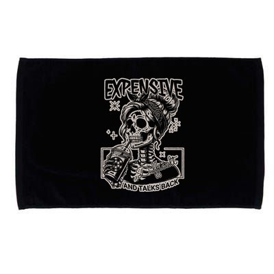 Skeleton Expensive Difficult And Talks Back Microfiber Hand Towel