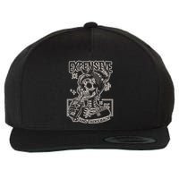 Skeleton Expensive Difficult And Talks Back Wool Snapback Cap