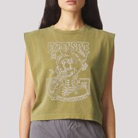 Skeleton Expensive Difficult And Talks Back Garment-Dyed Women's Muscle Tee