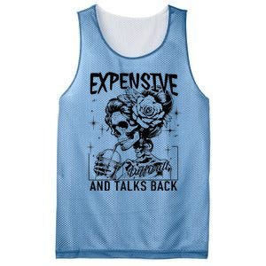 Skeleton Expensive Difficult And Talks Back MotherS Mesh Reversible Basketball Jersey Tank