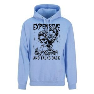 Skeleton Expensive Difficult And Talks Back MotherS Unisex Surf Hoodie