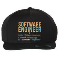 Software Engineer Definition Funny For Coders And Programmer Gift Wool Snapback Cap