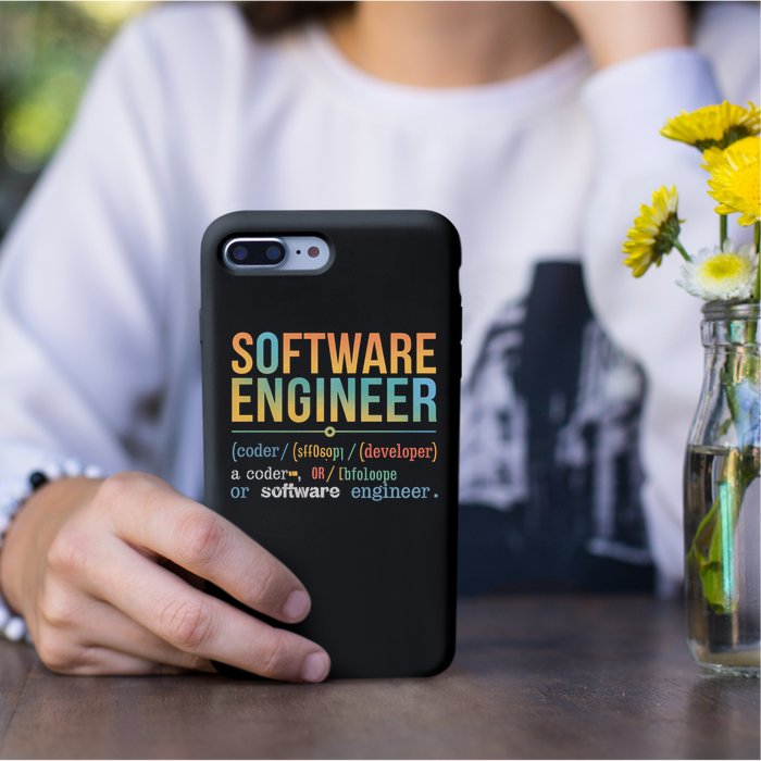 Software Engineer Definition Funny For Coders And Programmer Gift Permanent Decal Sticker