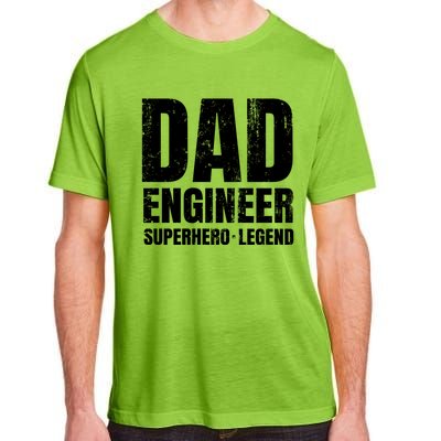 Superhero Engineer Dad Funny Gift Great Gift Adult ChromaSoft Performance T-Shirt