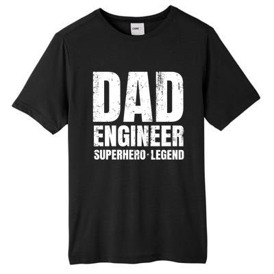 Superhero Engineer Dad Funny Gift Great Gift Tall Fusion ChromaSoft Performance T-Shirt