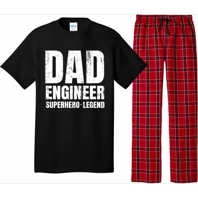 Superhero Engineer Dad Funny Gift Great Gift Pajama Set