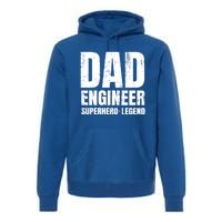 Superhero Engineer Dad Funny Gift Great Gift Premium Hoodie