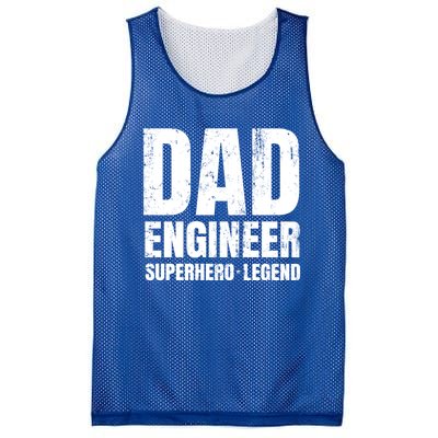 Superhero Engineer Dad Funny Gift Great Gift Mesh Reversible Basketball Jersey Tank