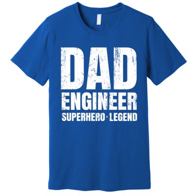 Superhero Engineer Dad Funny Gift Great Gift Premium T-Shirt