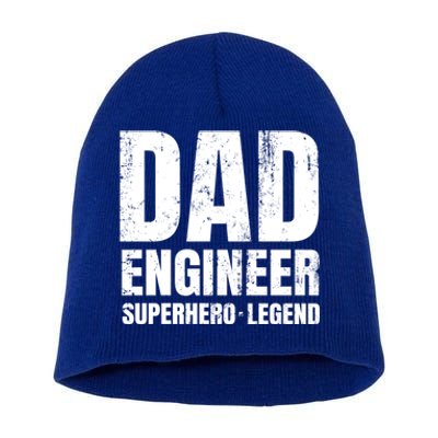 Superhero Engineer Dad Funny Gift Great Gift Short Acrylic Beanie