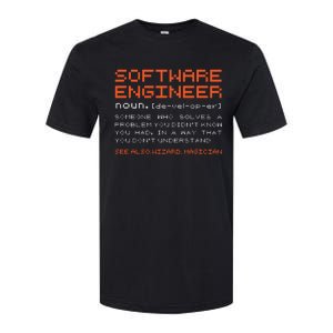 Software Engineer Developer Definition Programming Softstyle CVC T-Shirt