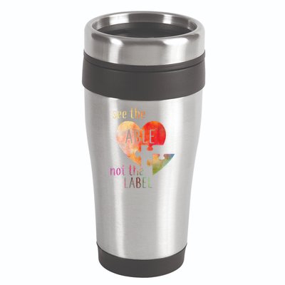 See The Able Not The Label Autism 16oz Travel Tumbler