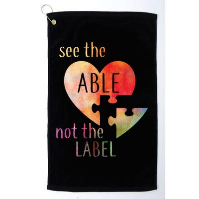 See The Able Not The Label Autism Golf Towel