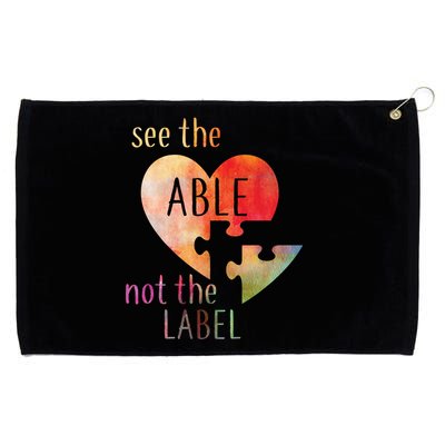 See The Able Not The Label Autism Grommeted Golf Towel