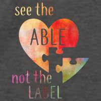 See The Able Not The Label Autism Vector Backpack