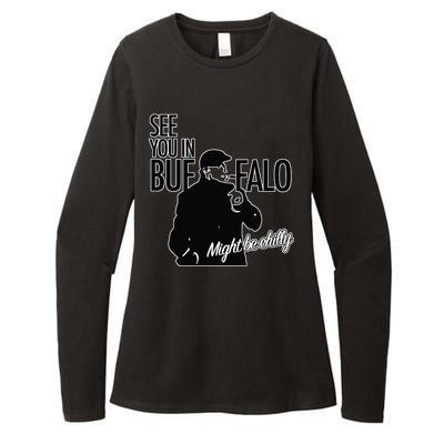 See You In Buffalo Might Be Chilly Womens CVC Long Sleeve Shirt