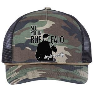 See You In Buffalo Might Be Chilly Retro Rope Trucker Hat Cap