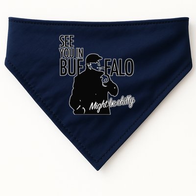 See You In Buffalo Might Be Chilly USA-Made Doggie Bandana