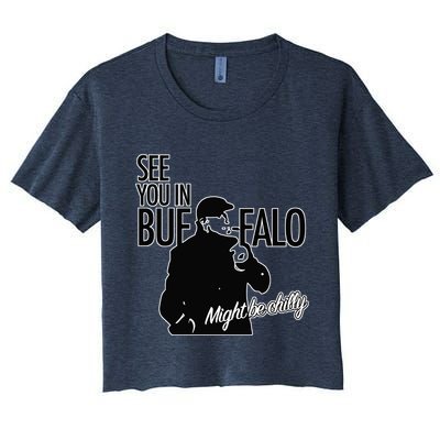 See You In Buffalo Might Be Chilly Crop Top