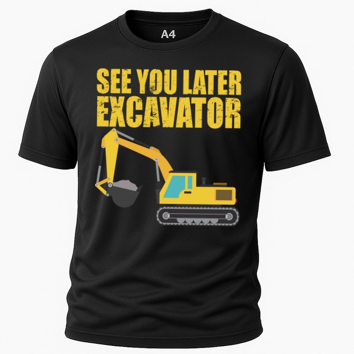 See You Later Excavator Cooling Performance Crew T-Shirt