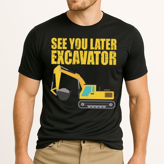 See You Later Excavator Cooling Performance Crew T-Shirt