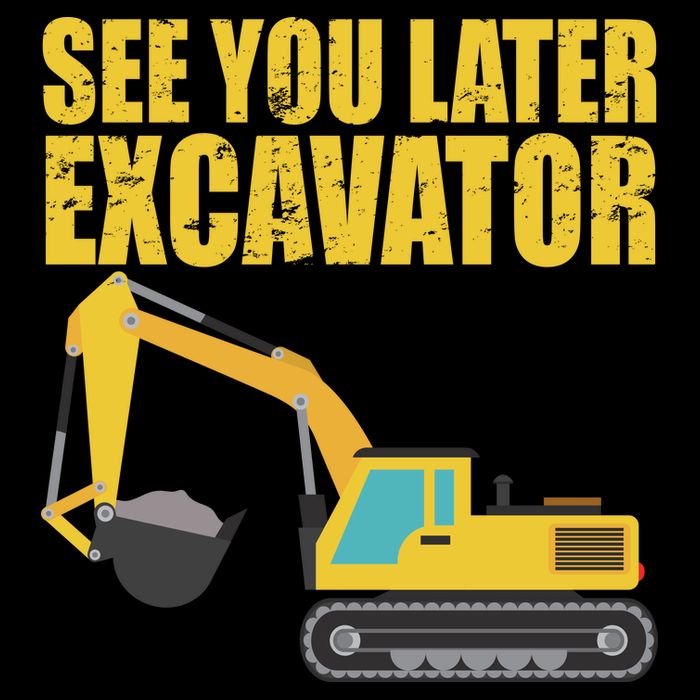 See You Later Excavator City Backpack