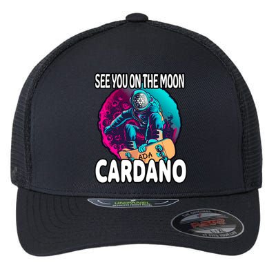 See You On the Moon Cardano Flexfit Unipanel Trucker Cap